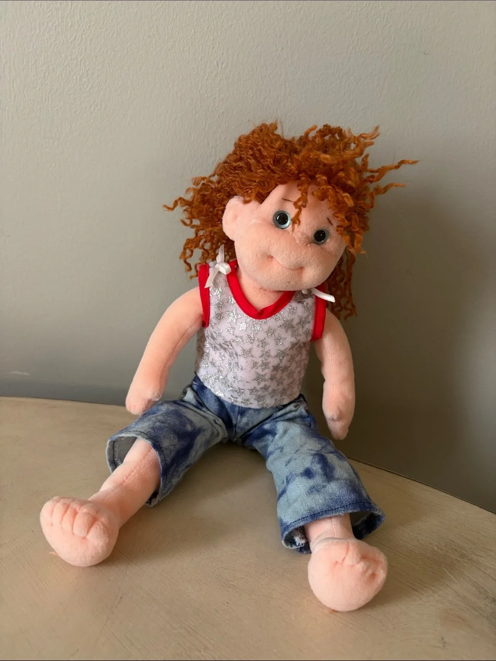 VTG 2001 Beanie Boppers Giggly Gracie Plush 12 Inches
